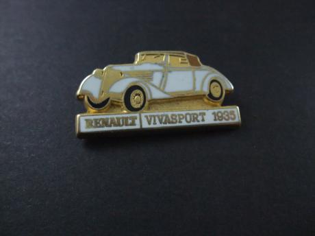Renault Vivasport 1935 oldtimer wit